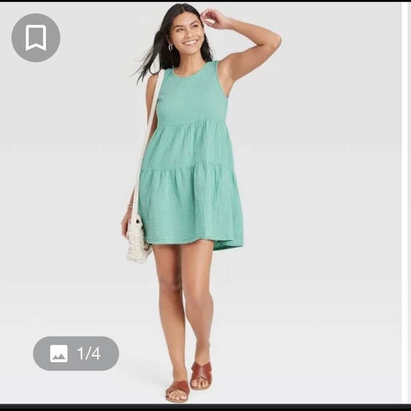 Universal Thread tiered dress with pockets - Picture 1 of 7